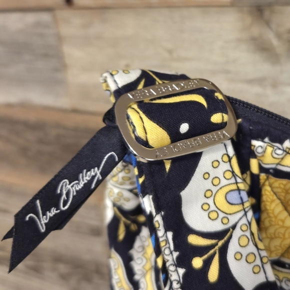 Vera Bradley Quilted Blue & Yellow Adjustable Shoulder Bag - Picture 2 of 5